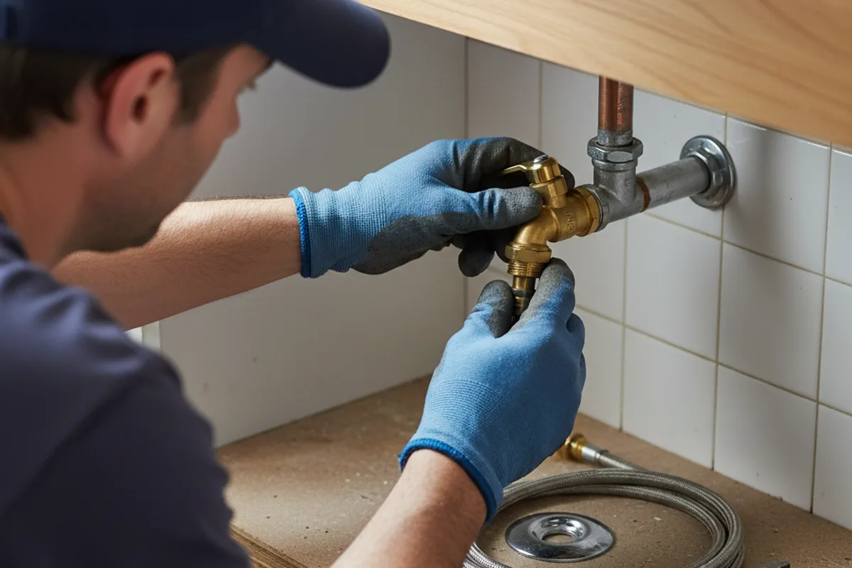 Shutoff valve and fitting work during Repiping in Hastings